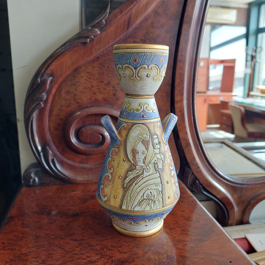 Vaso Ceramica* Deruta Firmato Gialletti Vg