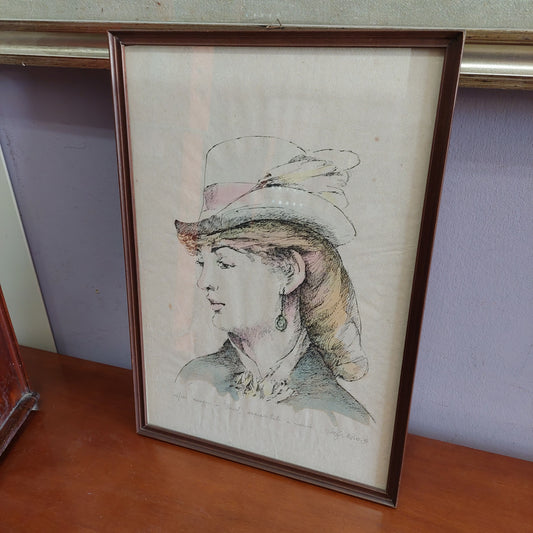 Quadro "omaggio A Manet" Firmato Cm30x44