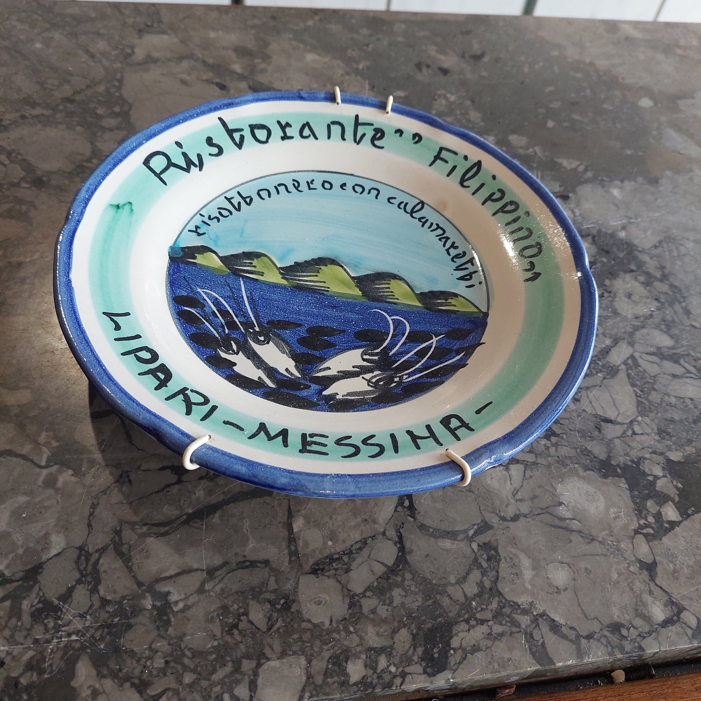 Piatto Del Buon Ricordo Ceramica D22 Ristorante Filippino
