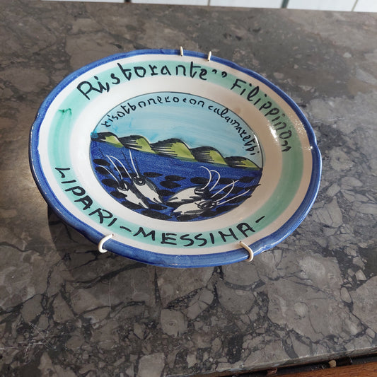 Piatto Del Buon Ricordo Ceramica D22 Ristorante Filippino