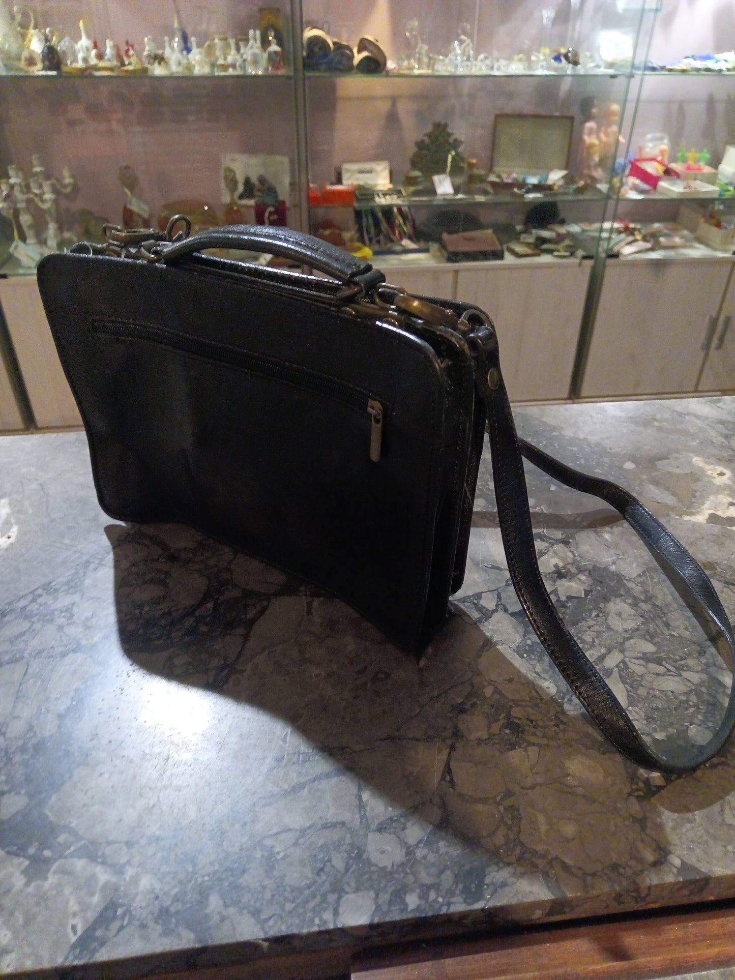 Borsa Postina Pelle Nera