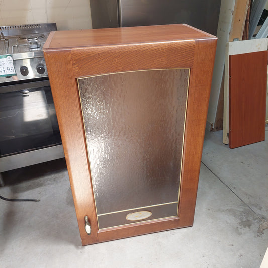 Pensile Da Cucina 1 Anta Legno/vetro Cm60x35x100h