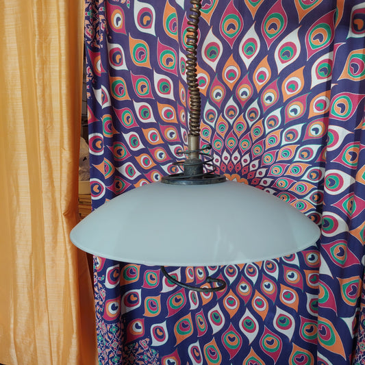 Lampadario* Disco Vetro 1/luce