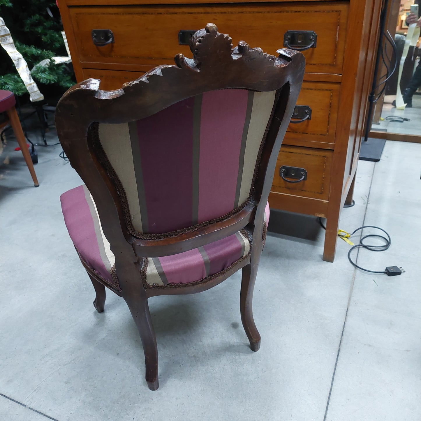 Sedia Classica Legno Imbottitura* Righe