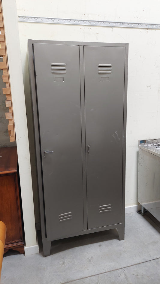 Armadietto Spogliatoio Ferro 2/ante Cm81x40x185h