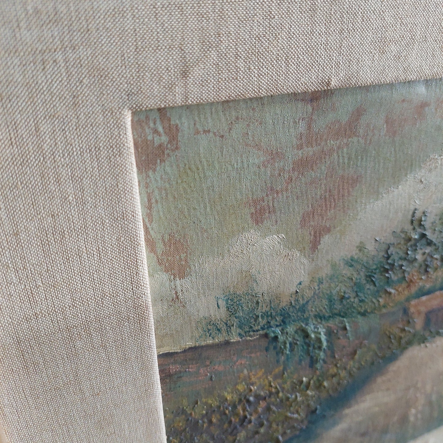 Quadro Paesaggio Campestre Firmato Guarnera Cm53x43