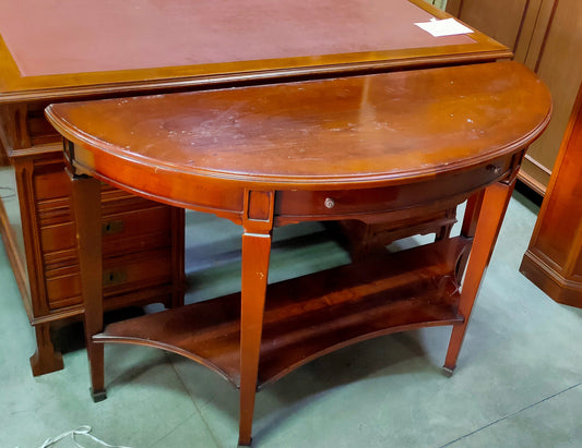 Consolle * Mezza Luna In Legno 1/c Cm120x44x78h