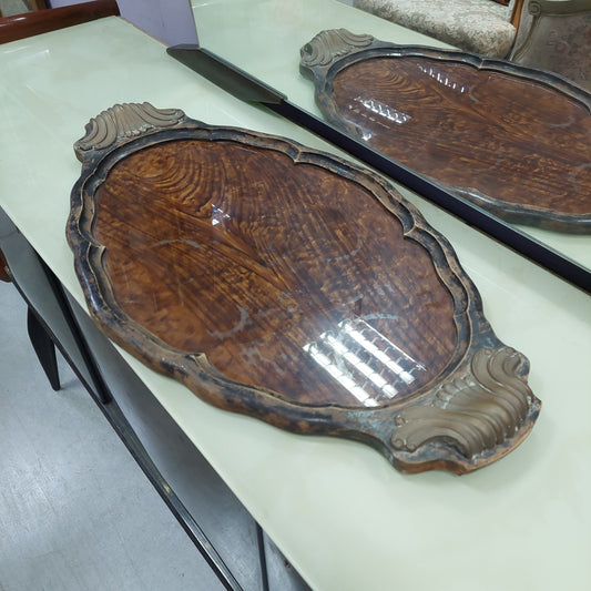 Vassoio Legno Smerlato Cm 70x40