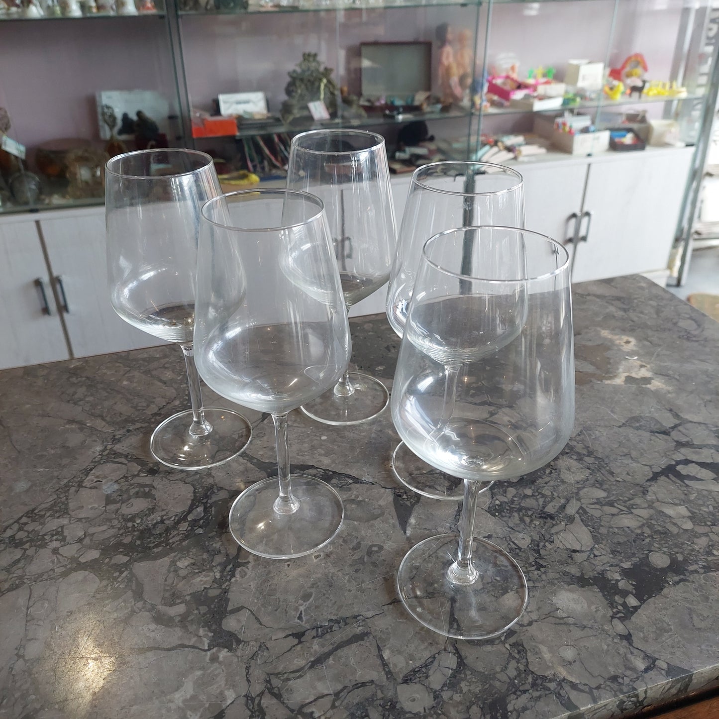 Set/5 Calici Vino Cristallo