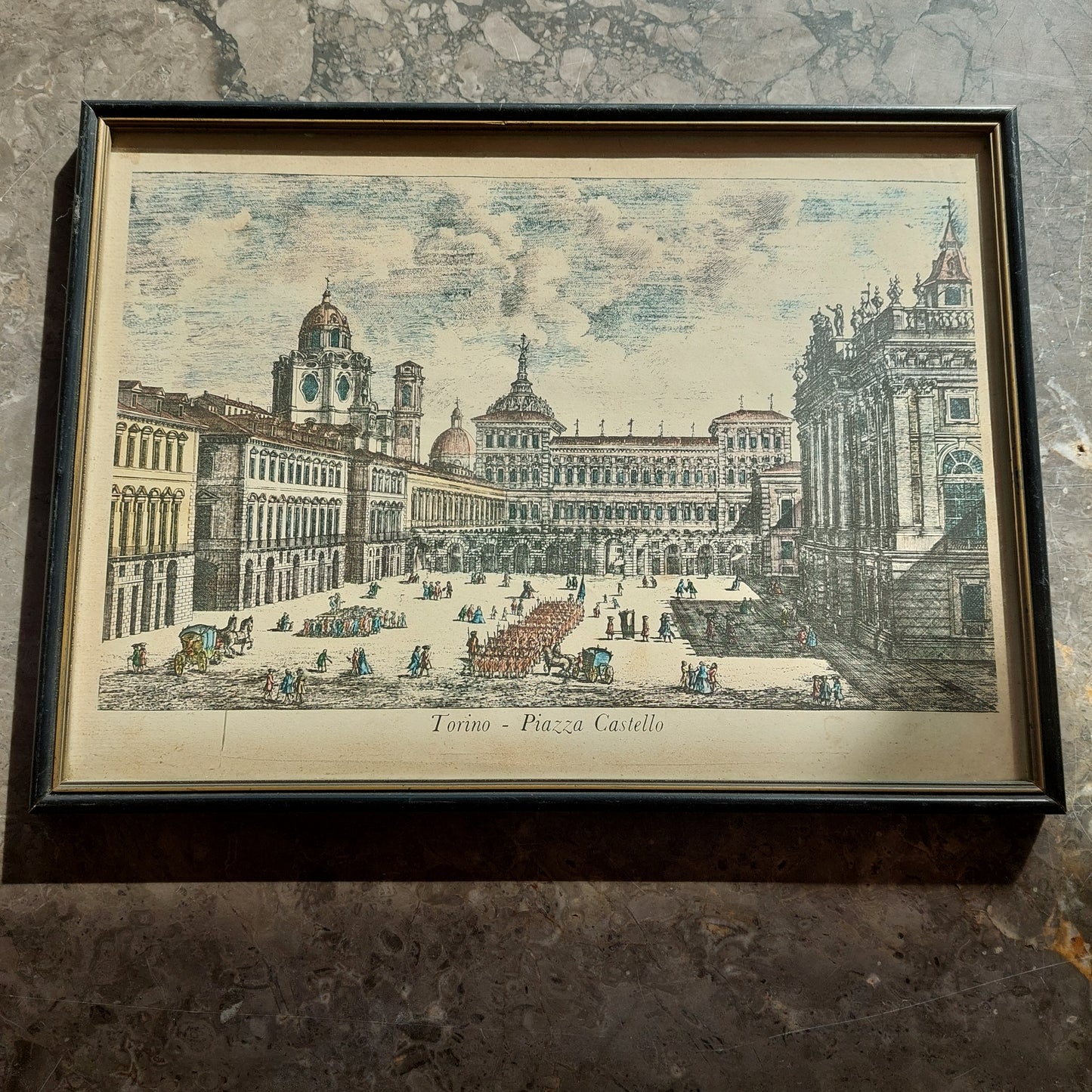 Quadro Stampa Di Torino Antica Cm37x27