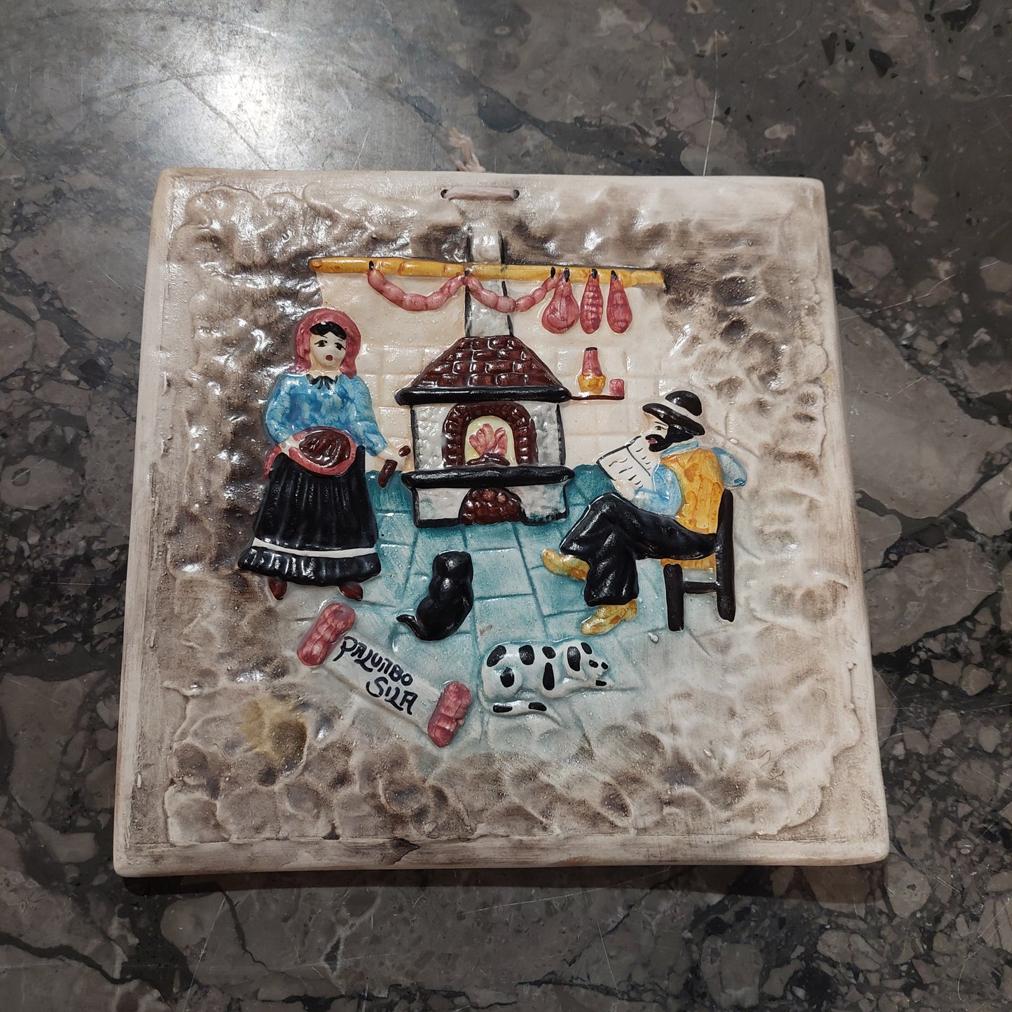 Decoro Da Parete Mattonella Ceramica Palumbo Sila Cm20x20