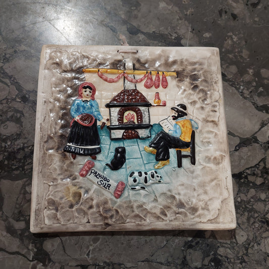 Decoro Da Parete Mattonella Ceramica Palumbo Sila Cm20x20
