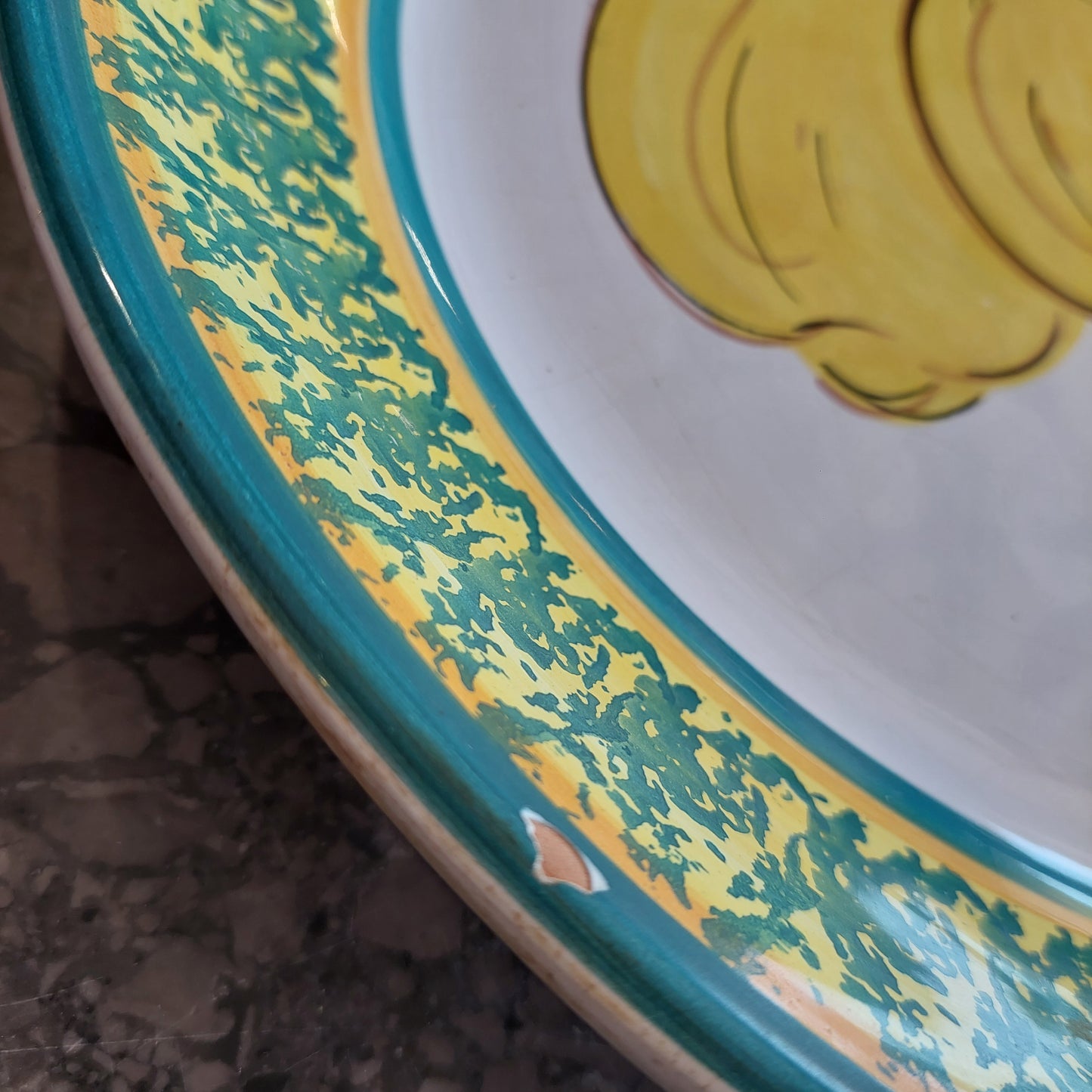 Piatto Da Parete Ceramica Siciliana Calderone