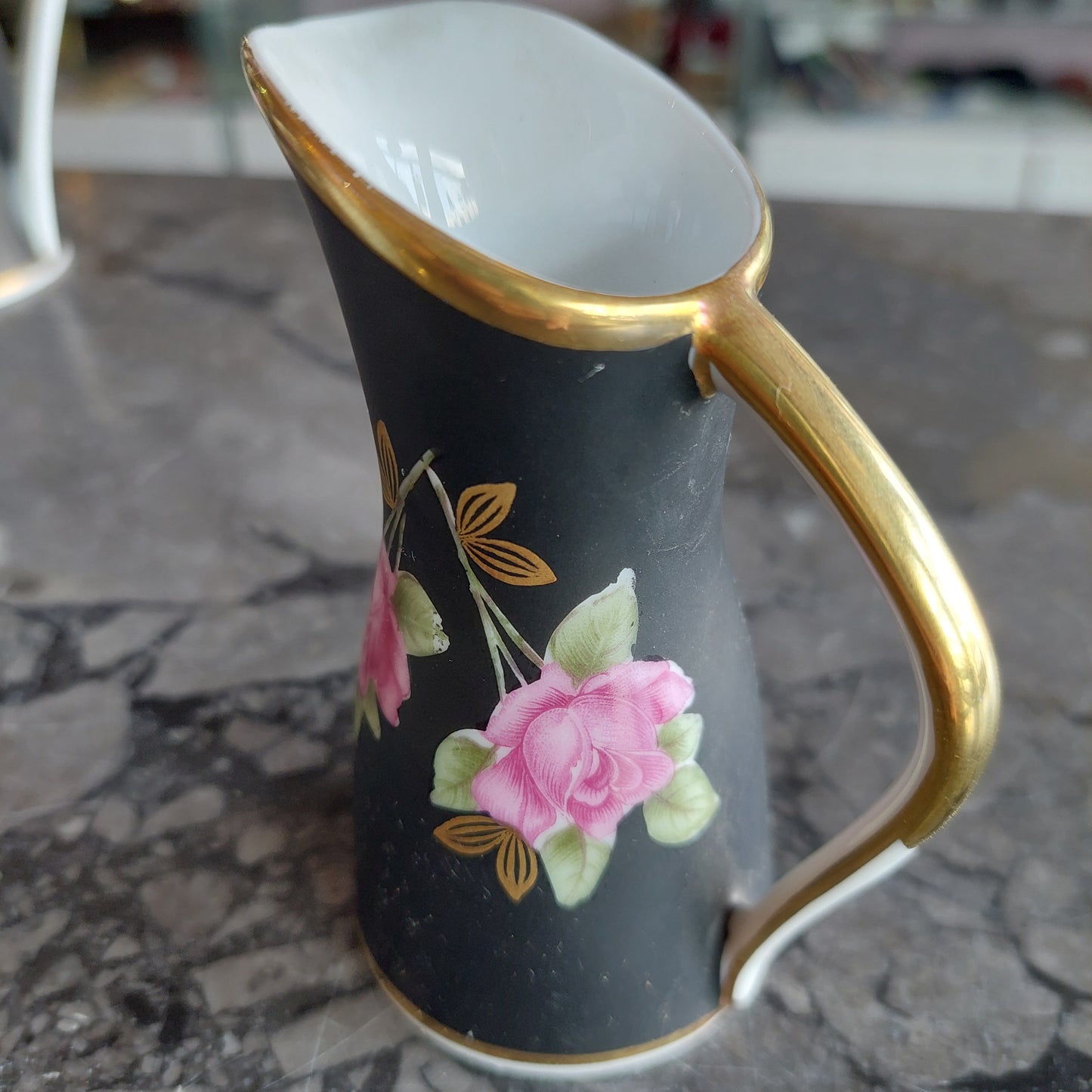 Servizio Caffè Porcellana Vieux Paris 10 Tazzine + 3 Pezzi