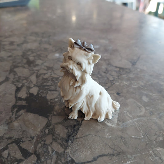 Statuina Cagnolino Porc Capodimonte Triade Di Benacchio