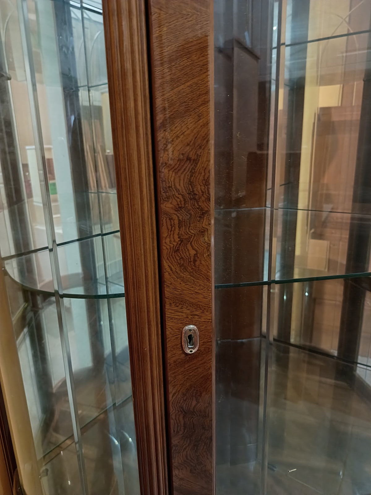 Vetrina Angolare 1/a C/specchi Cm120x90x207
