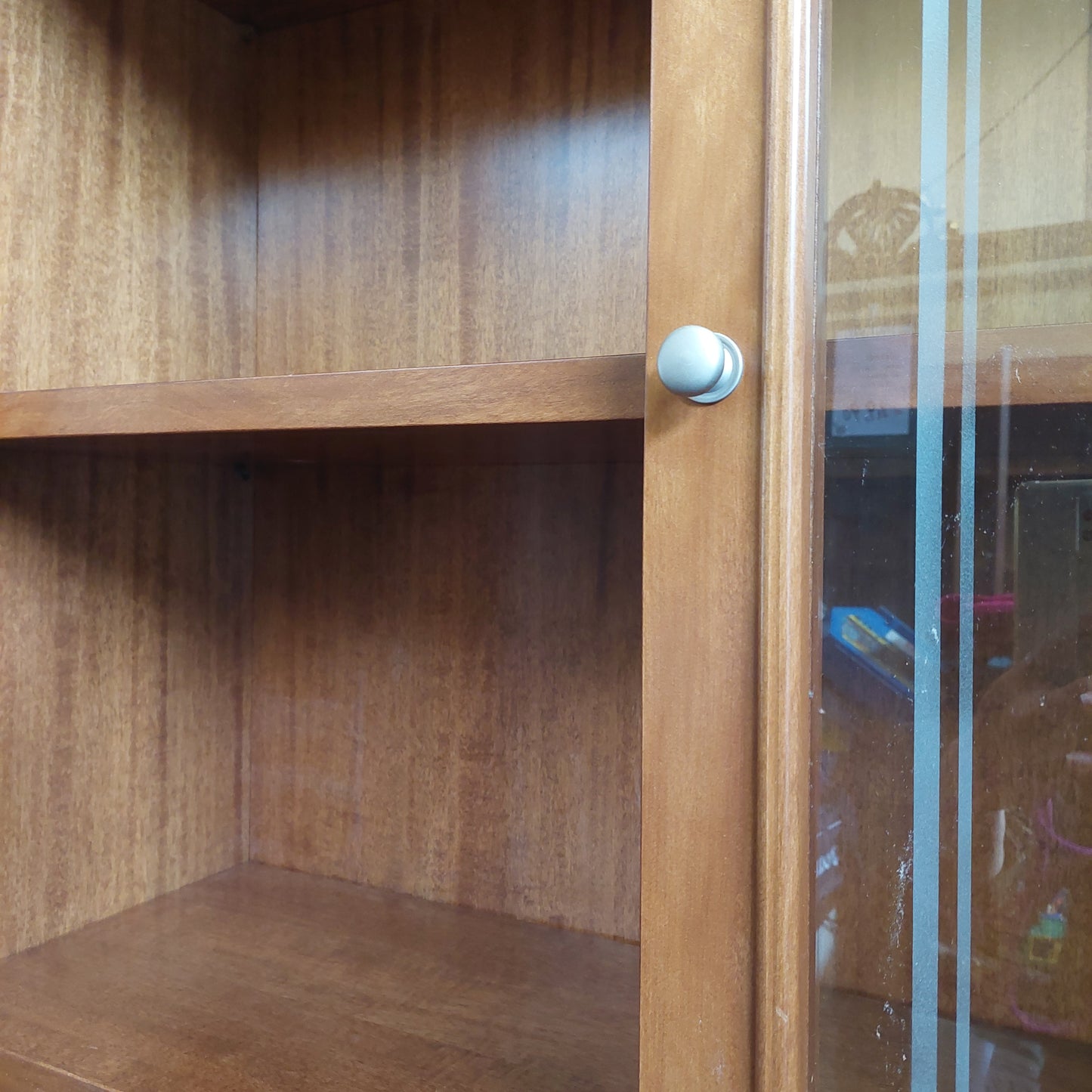 Parete Libreria Vetrina Noce 10/a 10/s Cm563x37x231h
