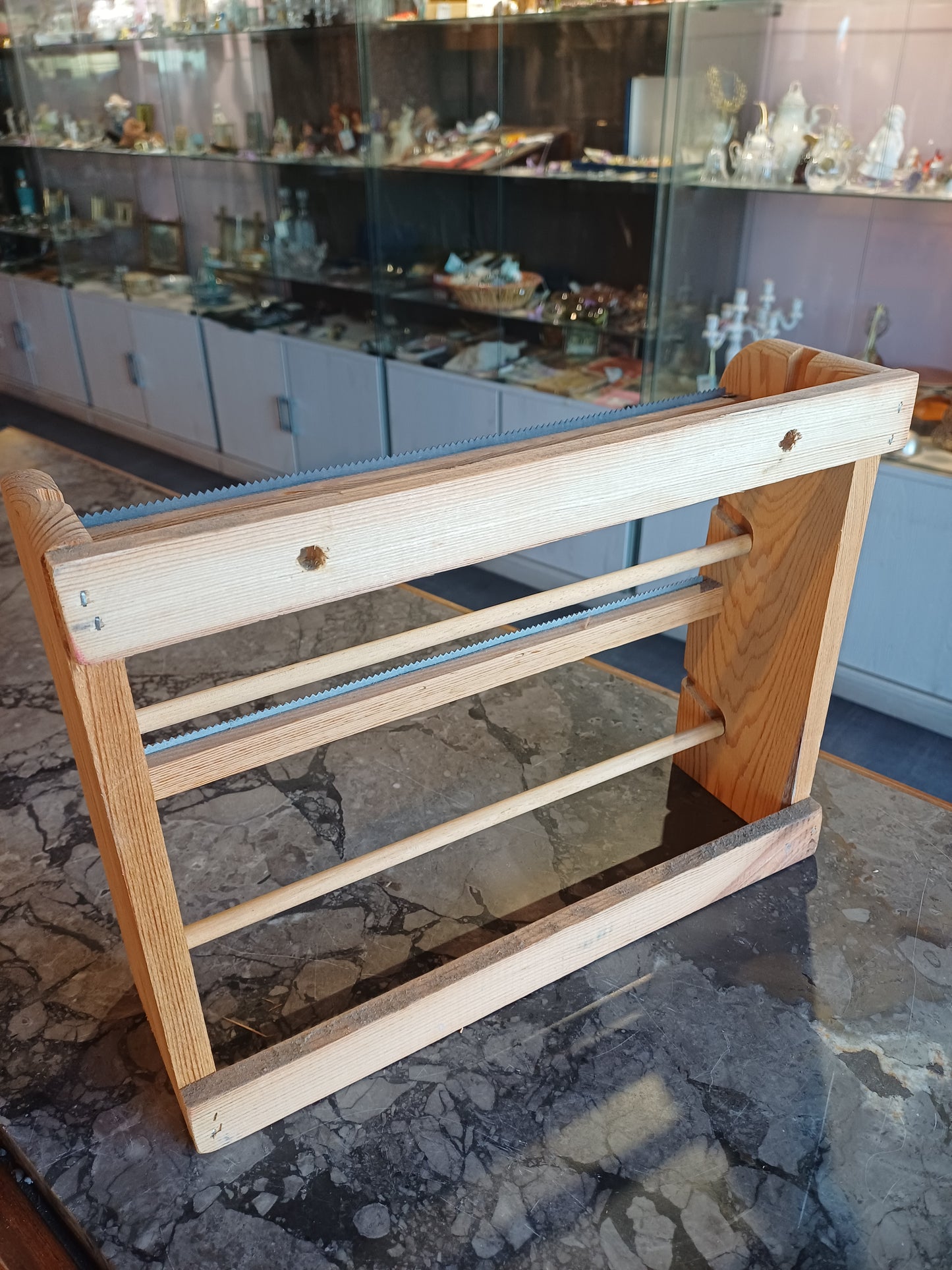 Porta Rotoli Da Parete In Legno Cm33x25,5x10h