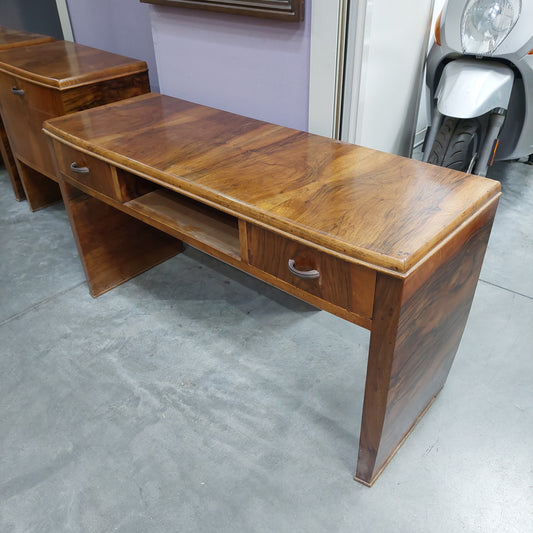Toletta Radica Di Noce St.deco' Anni 40 Cm110,5x40x58h