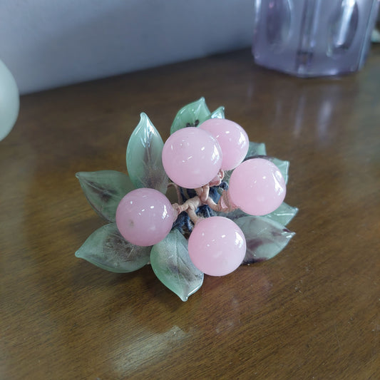 Grappolo Cinese Uva In Vetro Vintage