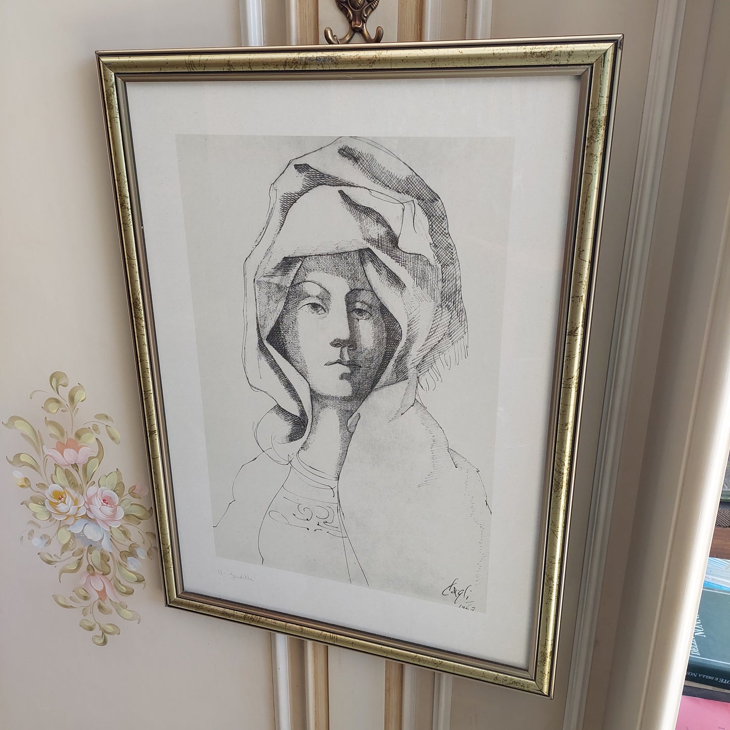 Quadro Litografia Corrado Cagli "giuditta" Cm44x60