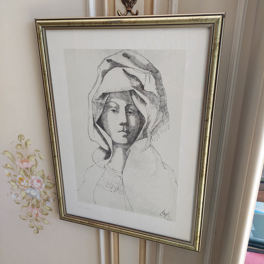Quadro Litografia Corrado Cagli "giuditta" Cm44x60