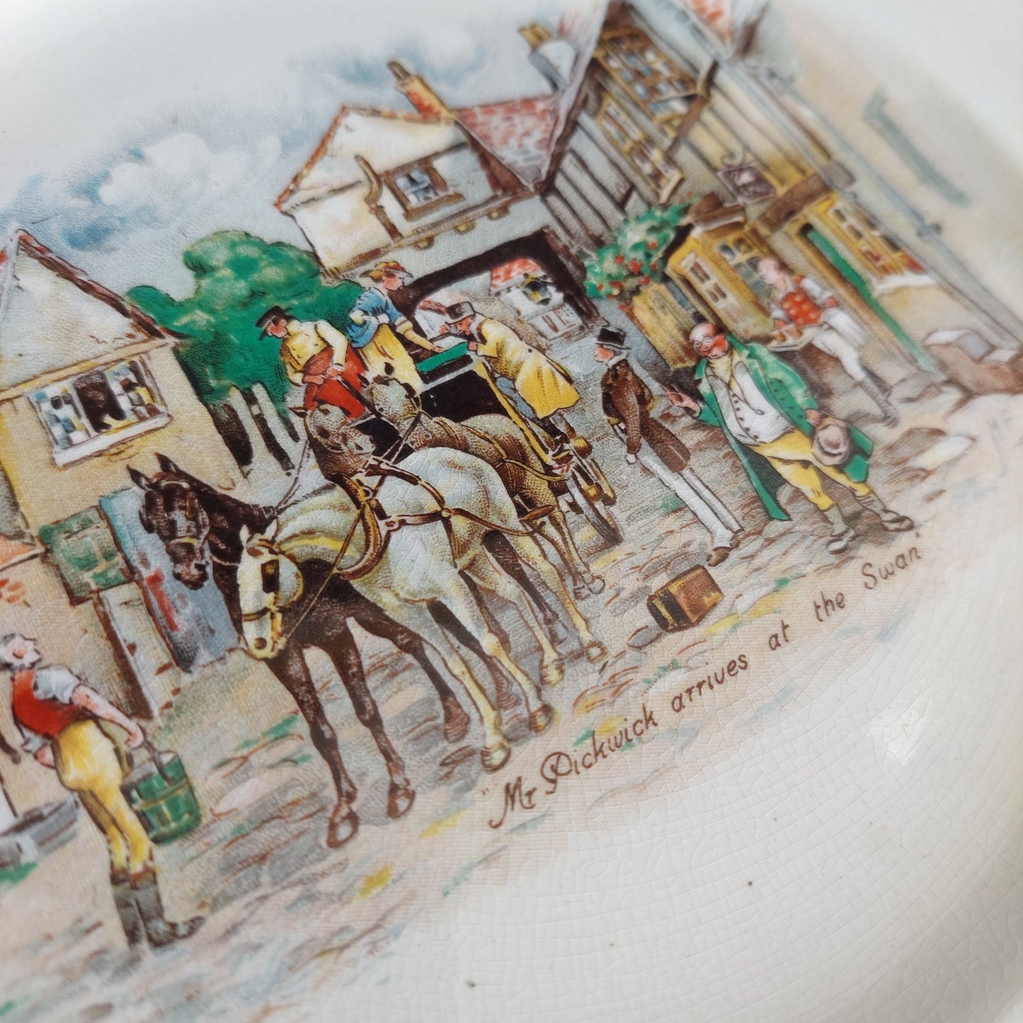 Piatto Da Collezione Porcellana Inglese Sandland Ware