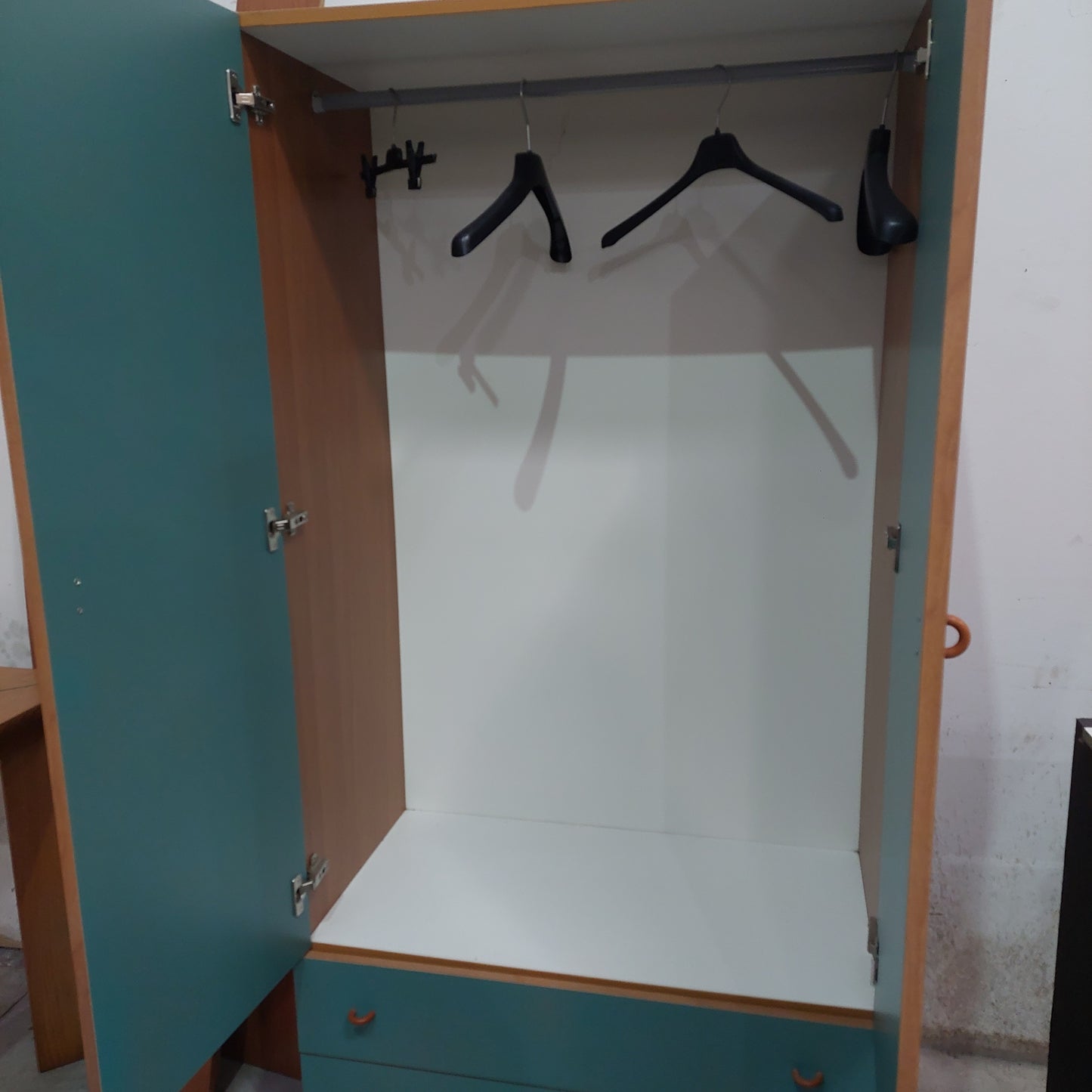 Armadio Verde Noce 2/c 2/s Cm90x47x175