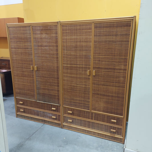 Armadio Bambù / Rattan Cm210x52x180h