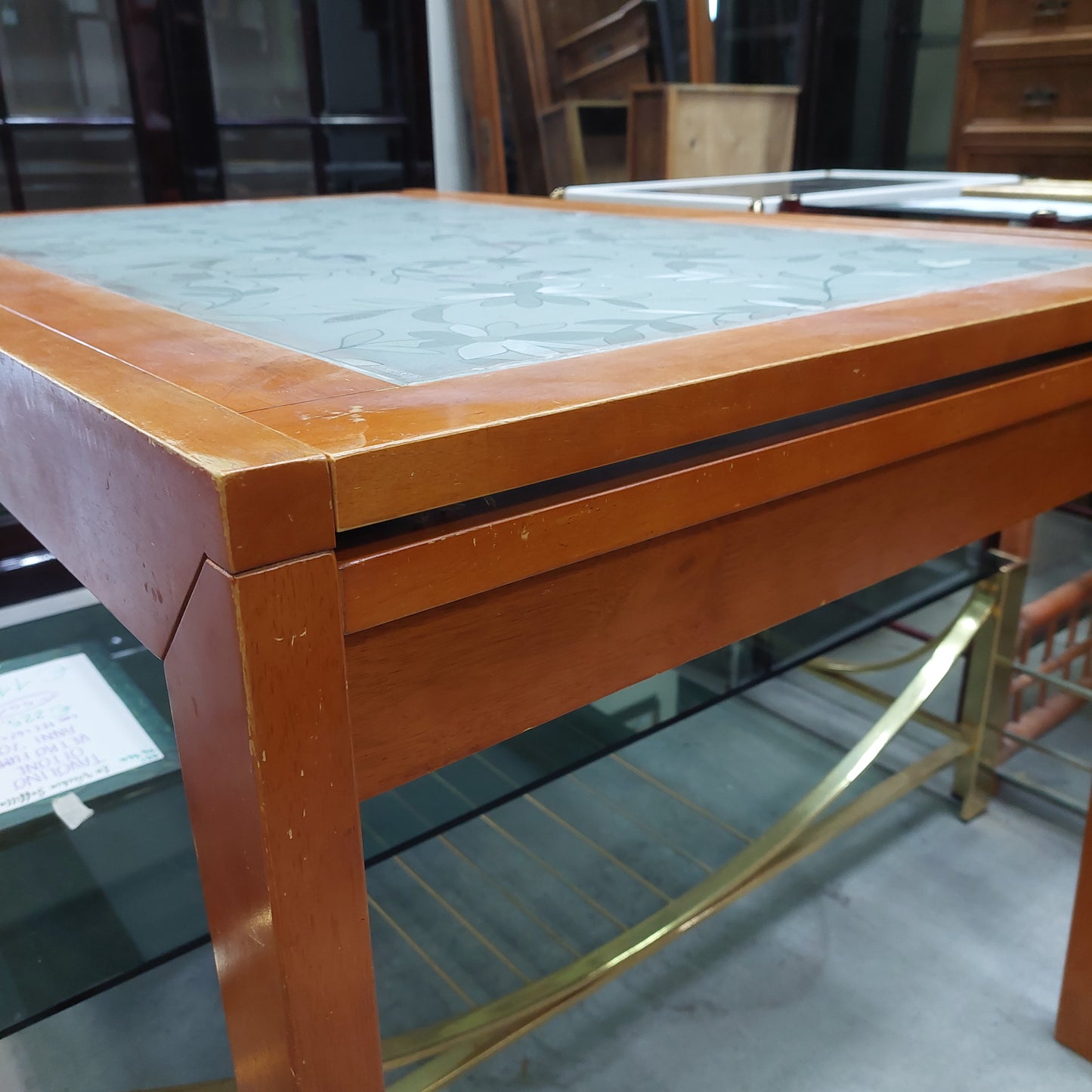 Tavolo* Ciliegio Vetro Temperato All. Cm81x120/240x76h